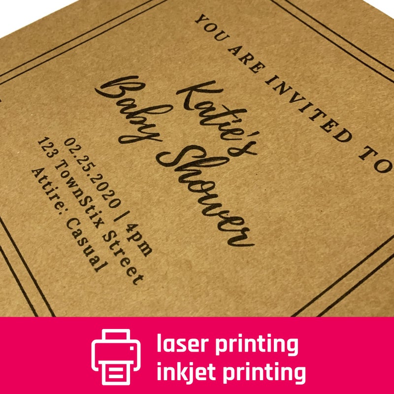 TownStix 40 Sheets, Brown Kraft Cardstock, 300 GSM (110 lb. Cover) 8.5 x 11 inches - Image 3